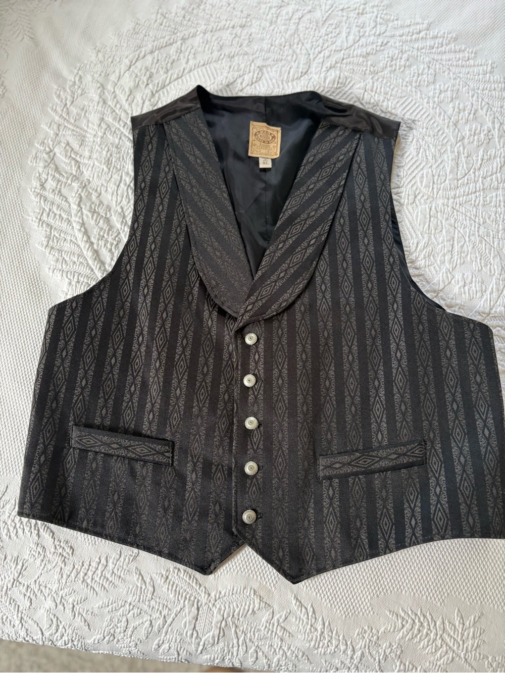 Wah Maker Western waistcoat vest re-enactment western cowboy size XL